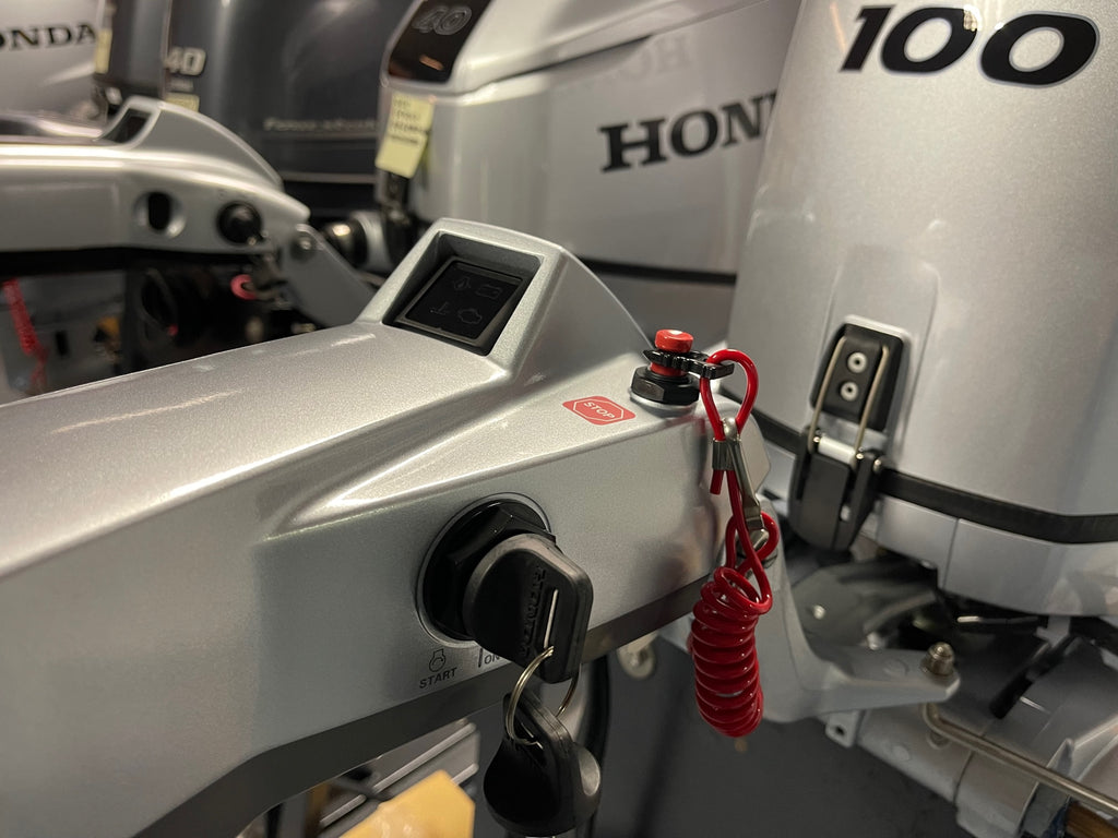 Honda 100 PK langstaart BF100 LRTU (inclusief stuurknuppel besturing en propeller) - Outboard Outlet