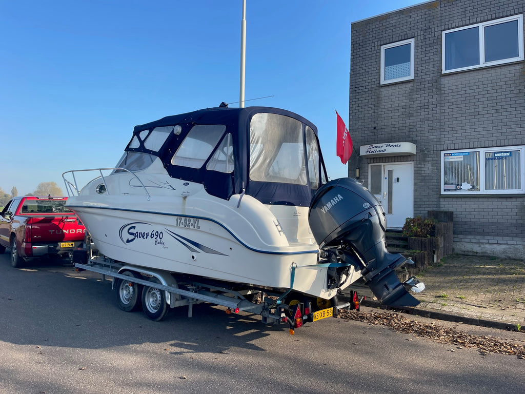 Saver 690 Cabin Sport met Yamaha 150 pk montage