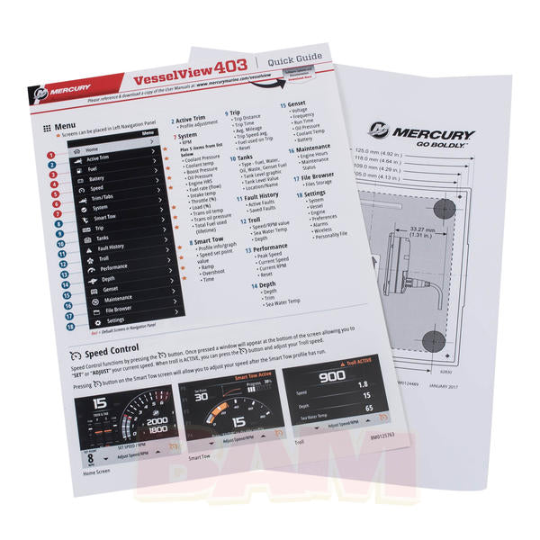 Mercury Vesselview 403 kit Multi function info scherm - Outboard Outlet