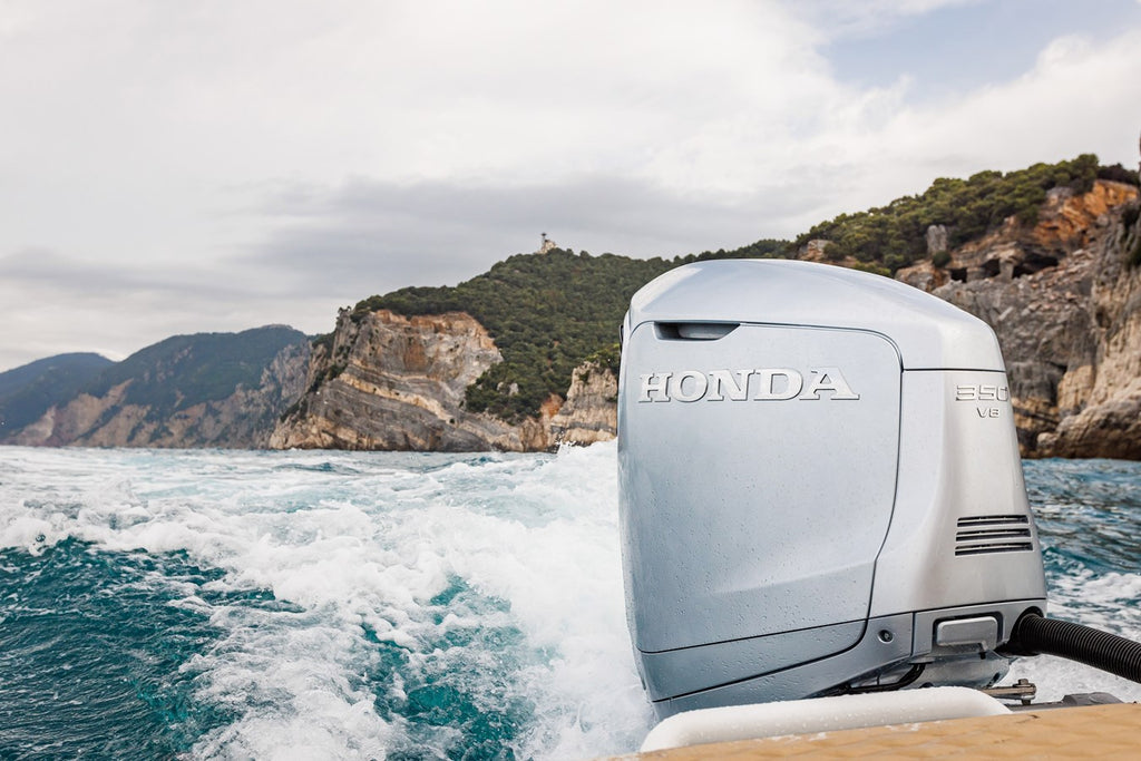 Honda 350 PK Extra langstaart BF350 XRU (inclusief afstandsbediening, meters en propeller) - Outboard Outlet