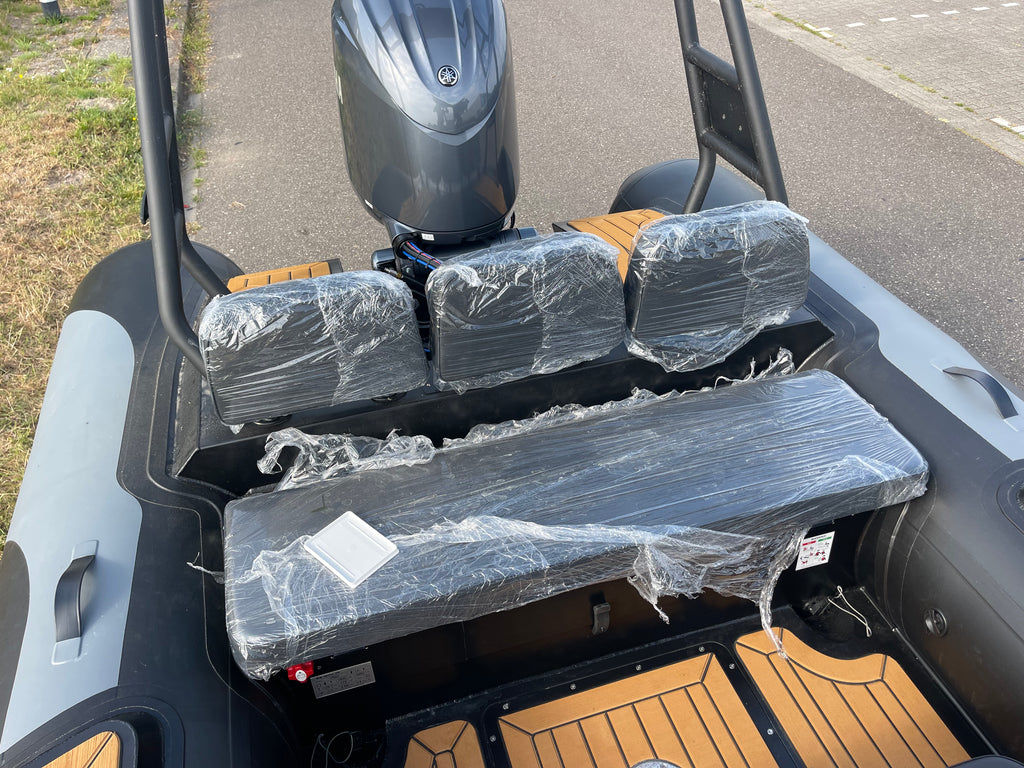 Nieuwe Gala Viking V650 ALUMINIUM rubberboot met nieuwe Yamaha F150XC - Outboard Outlet