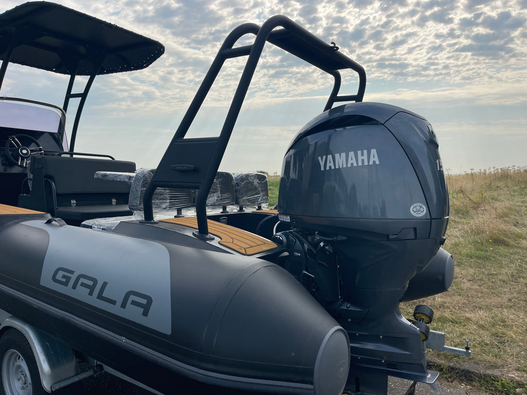 Nieuwe Gala Viking V650 ALUMINIUM rubberboot met nieuwe Yamaha F150XC - Outboard Outlet