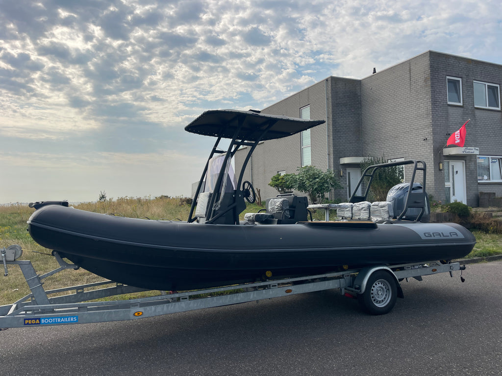 Nieuwe Gala Viking V650 ALUMINIUM rubberboot met nieuwe Yamaha F150XC - Outboard Outlet