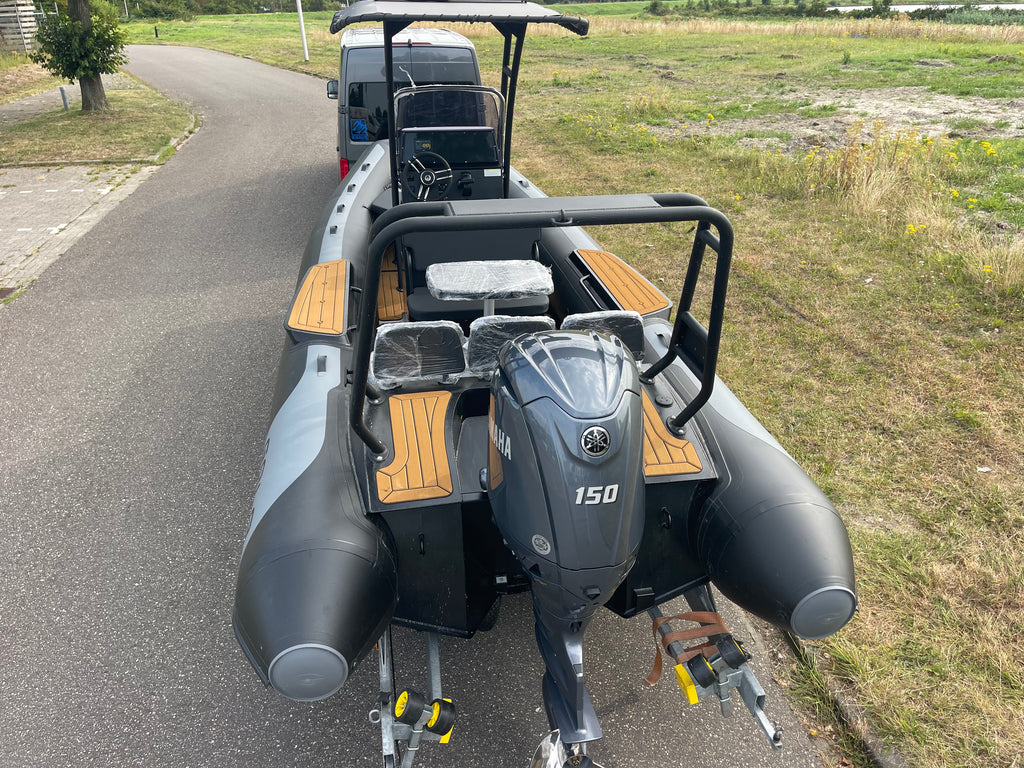 Nieuwe Gala Viking V650 ALUMINIUM rubberboot met nieuwe Yamaha F150XC - Outboard Outlet