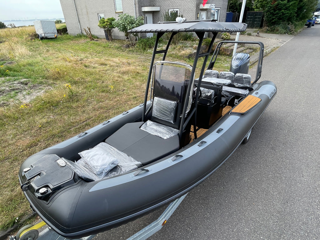 Nieuwe Gala Viking V650 ALUMINIUM rubberboot met nieuwe Yamaha F150XC - Outboard Outlet