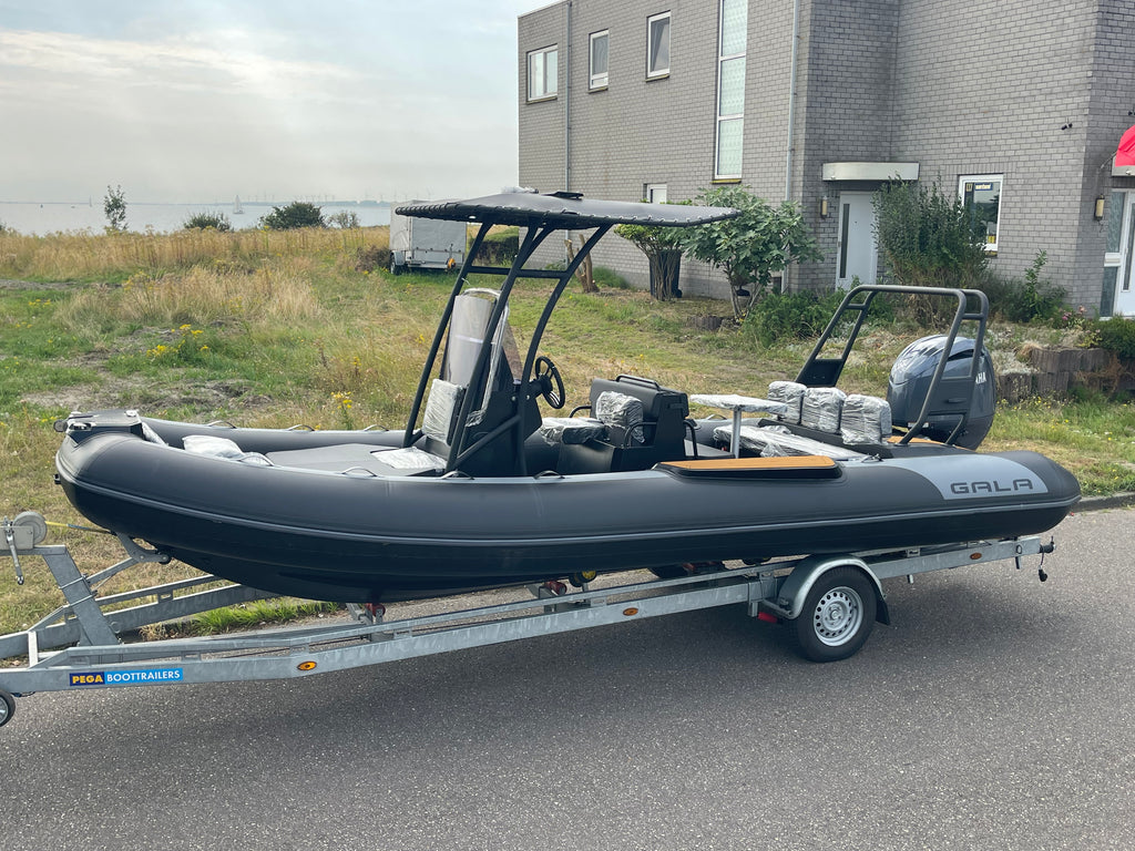 Nieuwe Gala Viking V650 ALUMINIUM rubberboot met nieuwe Yamaha F150XC - Outboard Outlet