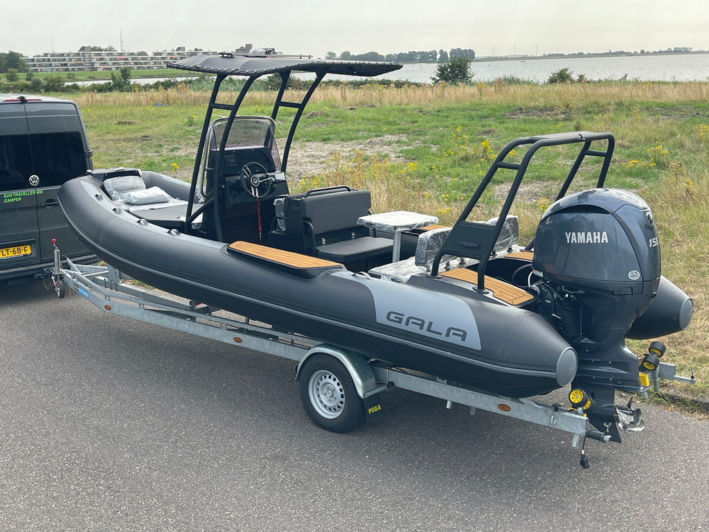 Nieuwe Gala Viking V650 ALUMINIUM rubberboot met nieuwe Yamaha F150XC - Outboard Outlet