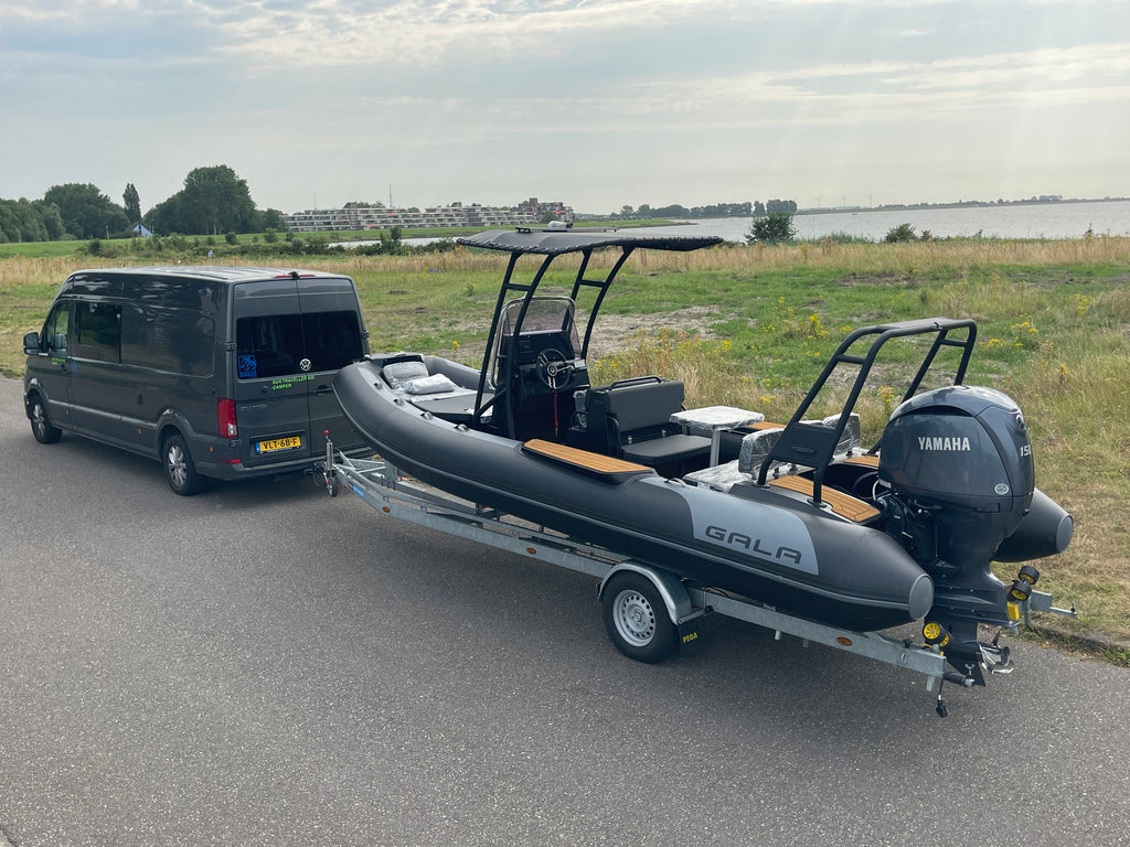 Nieuwe Gala Viking V650 ALUMINIUM rubberboot met nieuwe Yamaha F150XC - Outboard Outlet