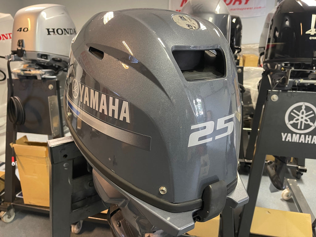 Yamaha 25 pk 4 takt afstandsbediening  kortstaart 2017 incl. 1 jaar. garantie - Outboard Outlet