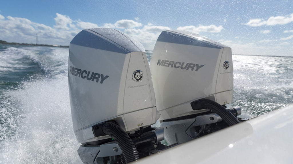Mercury 600 PK extra langstaart V600 XL V12 Verado White (inclusief drive-by-wire bediening, meters en propellers) - Outboard Outlet