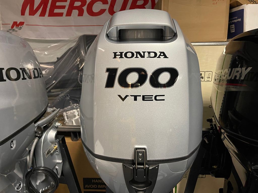 Honda 100 PK langstaart BF100 LRTU (inclusief afstandsbediening, meters en propeller) - Outboard Outlet