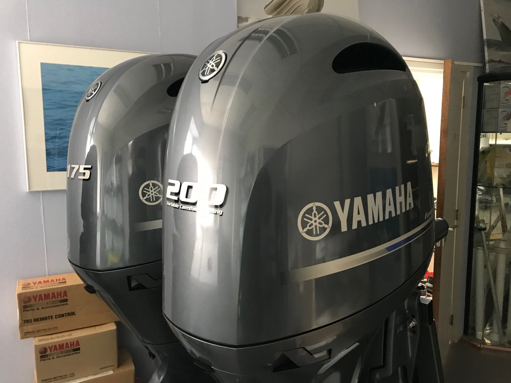 Yamaha 200 PK langstaart F200 LB (inclusief afstandsbediening, meter en propeller) - Outboard Outlet