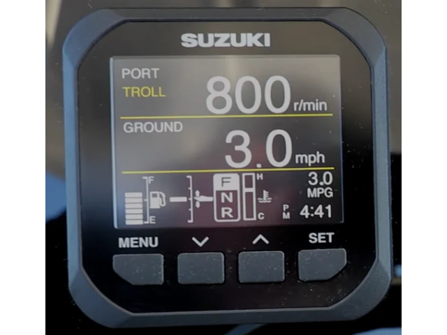 Digitale Suzuki meter kit voor mechanisch bediende motoren vanaf 9.9 t/m 200 pk - Outboard Outlet